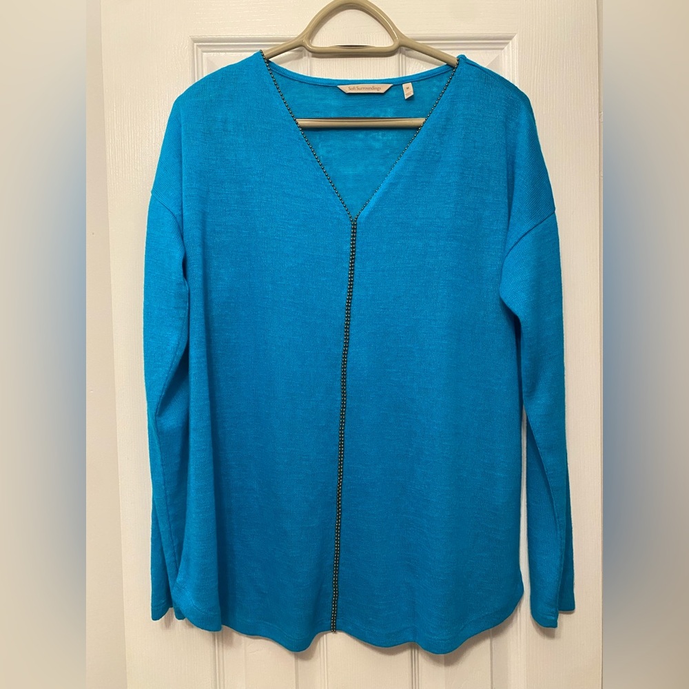 Soft Surroundings Blue Blouse